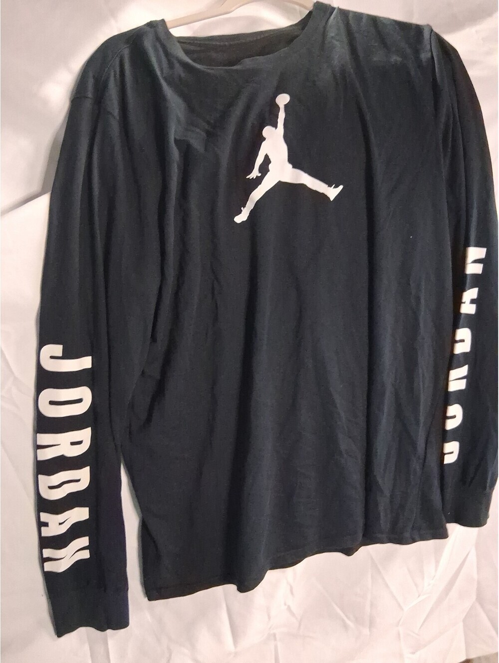 Nike Jumpman Jordan Dri-FIT Long Sleeve  Black White Logo Men’s XL Athletic K2